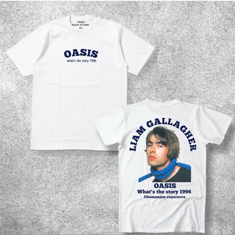 Áo thun Cotton cao cấp Oasis Liam gallagher