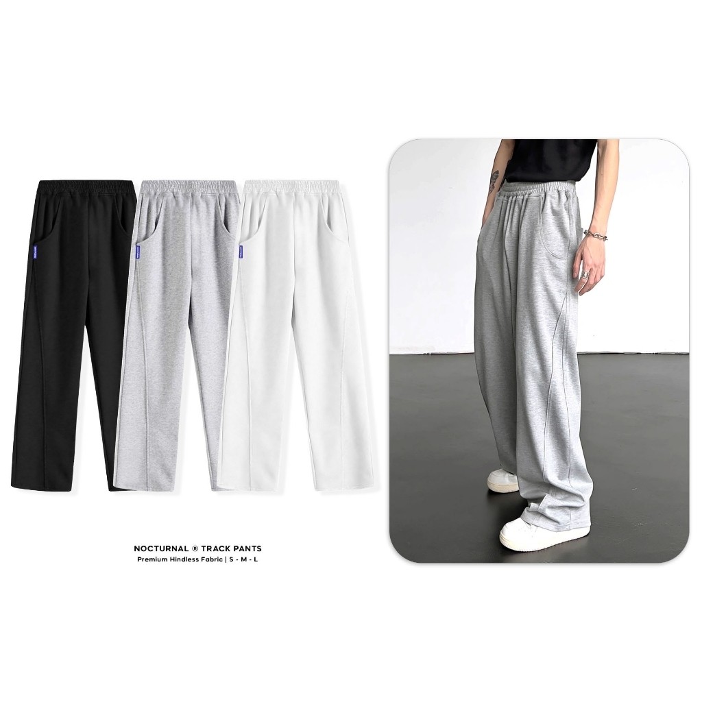 Quần jogger ống rộng sọc gân nam nữ,Quần dài ống xuông vải thun da cá dày dặn form rộng phong cách H