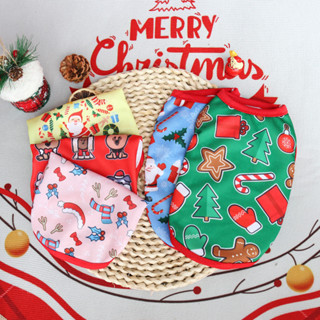 Trang Phục Thú Cưng Giáng Sinh Vest Ngày Lễ Sáng Tạo Thú Cưng Trang Phục Mèo Chó Giáng Sinh Áo Giáng Sinh Cây Ông Già Noel
