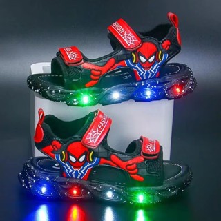  Dép Đi Biển Hình Người Nhện Phát Sáng Thời Trang Mùa Hè 2023 Mới Cho Bé 