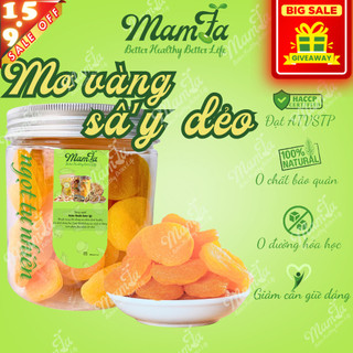 Mơ vàng sấy dẻo cao cấp Mamfa không đường ngọt dẻo tự nhiên không chất bảo quản ăn vặt giảm cân healthy