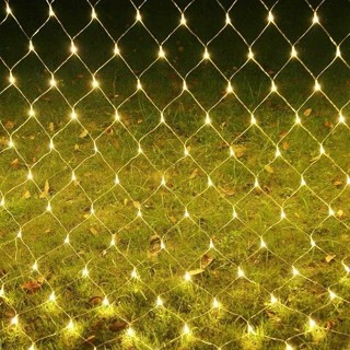  Đèn lưới mắt cáo trang trí 3x2m 2x2m đèn LED trang trí ngoài trời Vàng trắng nhiều màu 8 chế độ nháy 