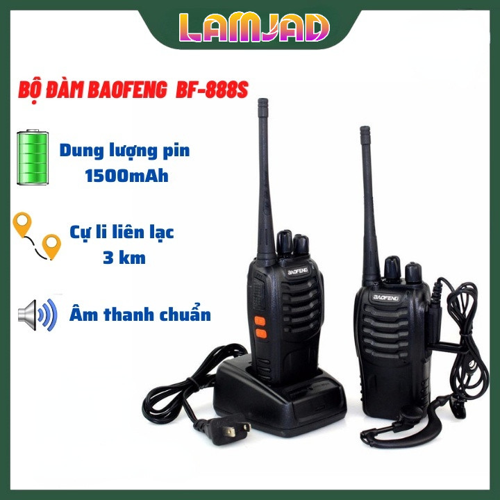 [SALE MẠNH] Bộ đàm Baofeng BF-888S bao gồm đầy đủ các phụ kiện，Rất bán chạy