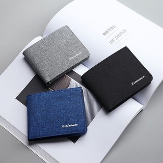 Ví Nam vải Canvas chống nước chống xước. Ví Vải Nam phong cách trẻ trung năng động ,Ví Tiền Nam VELUCI