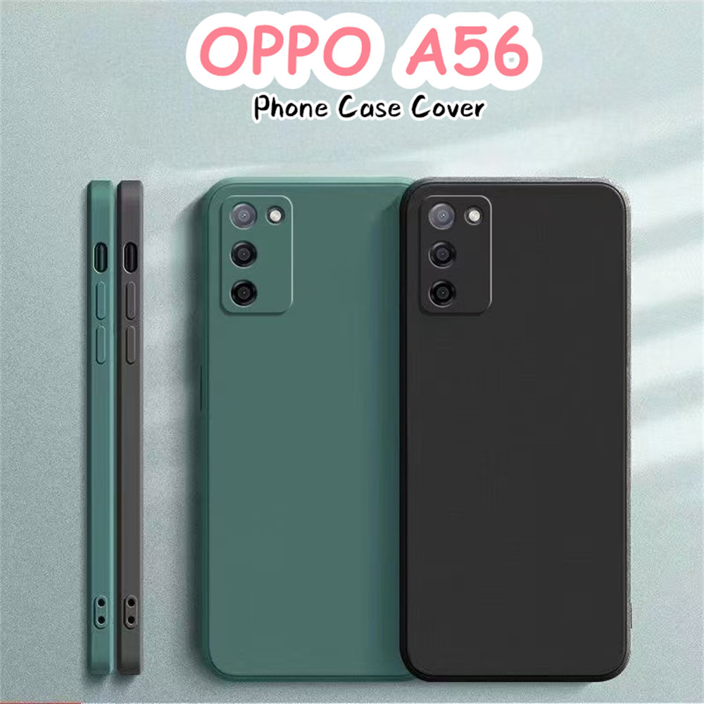 [Yoshida] Dành Cho OPPO A56 Ốp Lưng Silicon Full Ốp Lưng Điện Thoại Màu Trơn Cổ Điển Chống Bụi Bẩn