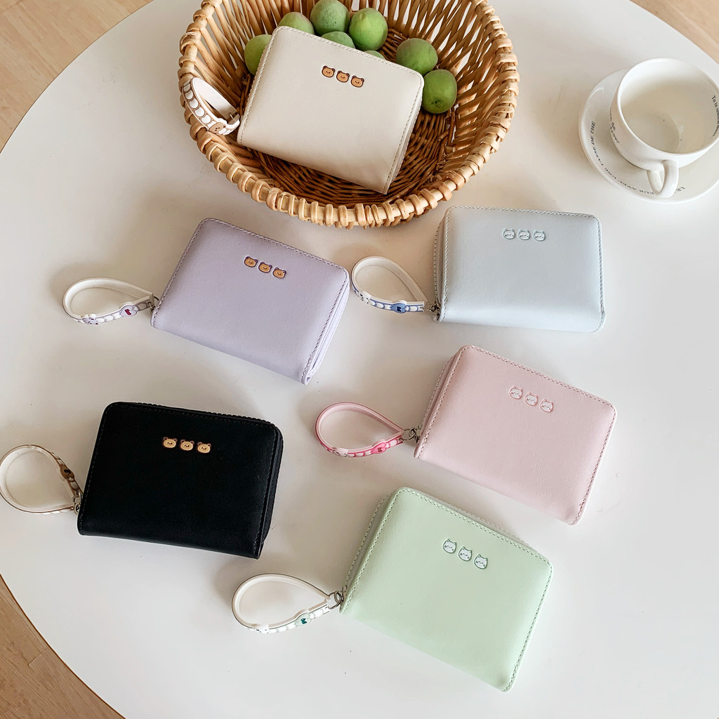 Da PU Tinh Tế Hoạt Hình In Ví Nữ Dễ Thương Đa Năng Đa Năng Hộp Đựng Thẻ Ví Tiền Mặt