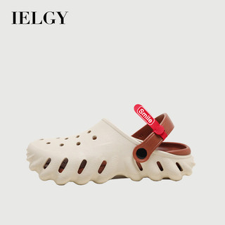  IELGY Mùa Hè Cặp Đôi Phong Cách Bước Vào Shit Feel EVA Hole Shoes Độc Đáo Bên Ngoài Giày Sandal Nữ Dép Thời Trang Giày Đi Biển Nam 