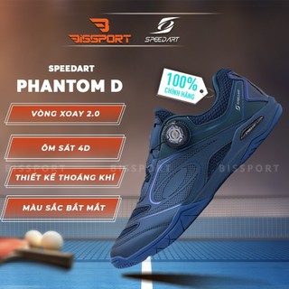 Giày Bóng Bàn Speed Art Phantom D Chính Hãng - Xanh Đậm - Tốc Độ Siêu Việt, Hiệu Suất Tối Ưu, Đàn Hồi Cực Tốt - Bền Bỉ