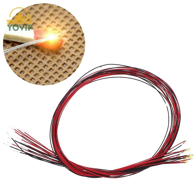 YOVIP 10 Cái 20cm t0603wm hàn micro litz có dây dẫn màu trắng ấm smd led 0603 VN