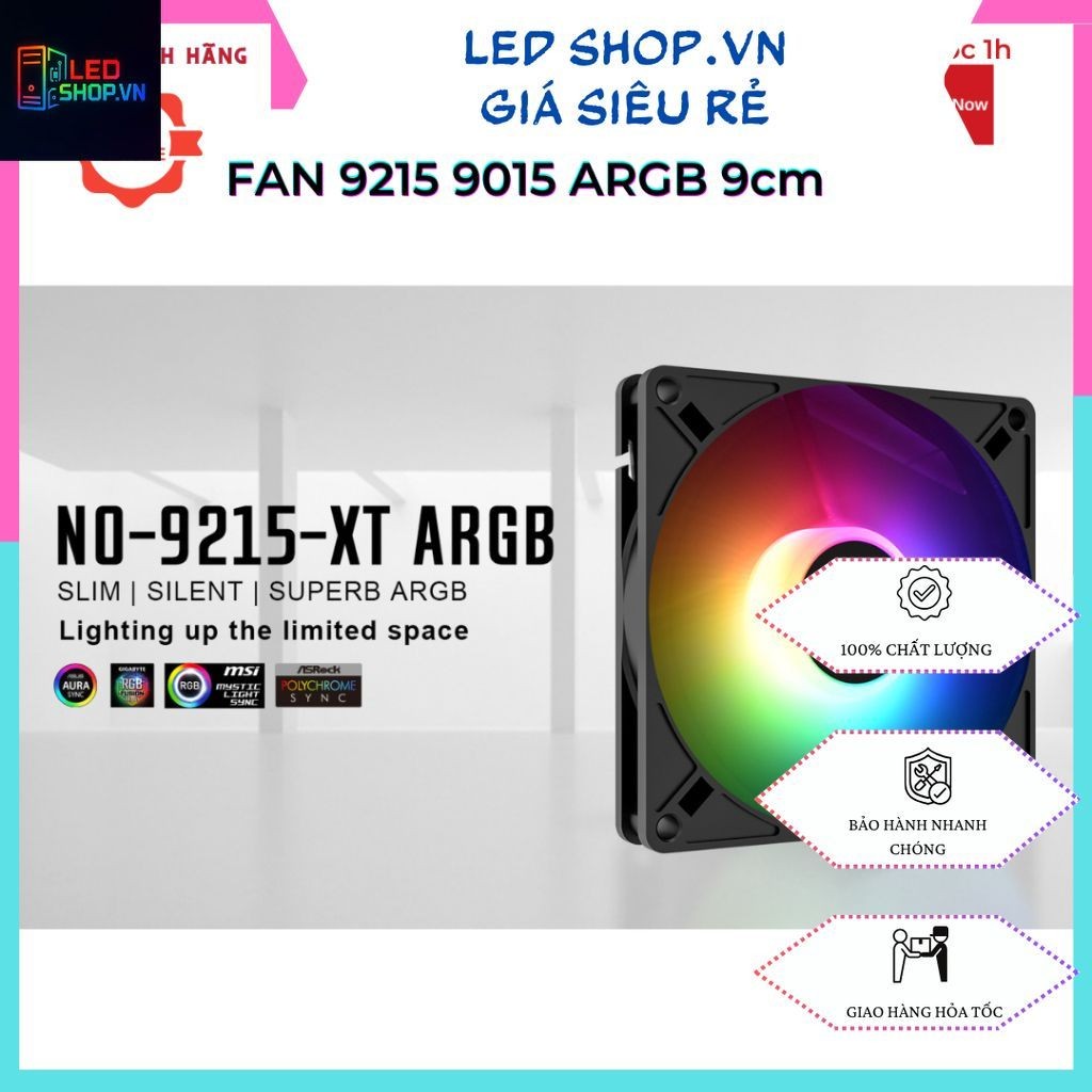 Quạt ID-Cooling TF-9215 / TF-9215 , ICE BUTTERFLY 9015 ARGB, 9cm, mỏng 15mm, 9025 dày 2.5cm