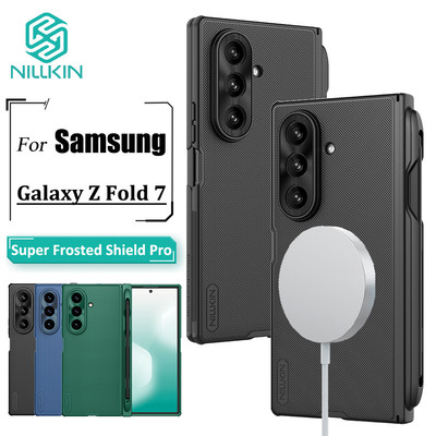 Ốp điện thoại gập từ tính Nillkin Samsung Galaxy Z Fold7 / Fold 7 Ốp lưng mờ chống sốc chống vân tay (phiên bản S Pen)