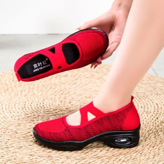 Giày thể thao đế mềm thoáng khí thông thường Giày khiêu vũ vuông