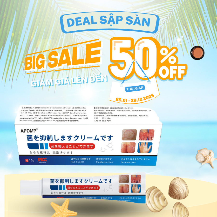 Kem Bôi Viêm Da Cơ Địa NHẬT BẢN Kem Bôi Nấm Ngứa Hỗ Trợ Dứt Điểm Hắc Lào, Tổ Đỉa, Á Sừng, Nước Ăn Ch