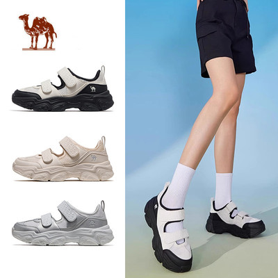 Giày thể thao CAMEL CROWN  Sandal nữ Giày Velcro đế mềm nhẹ ngoài trời