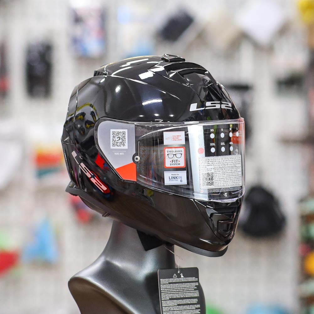 [Tặng Pinlock] Mũ Fullface 2 Kính LS2 FF800 Đen Bóng ECE 2206