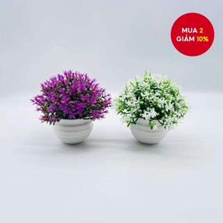 Bộ chậu hoa nhân tạo mô phỏng Piece-5 – 31 lưới cỏ bốn tầng / Cây xanh bán cầu nhỏ, trang trí 12 × 11cm cho gia đình / văn phòng / đám cưới / sinh nhật (Gói túi OPP)