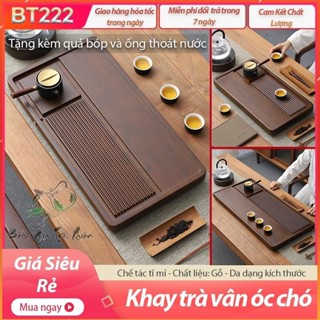 💎RẺ VÔ ĐỊCH💎 Khay Trà Vân Gỗ Óc Chó - 5 Kích Thước