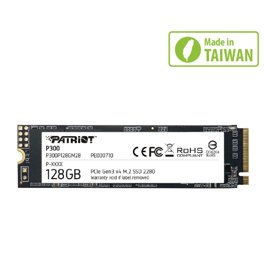 Ổ cứng SSD 128G 256G 512G M.2 2280 Pcie Gen 3×4 Patriot P300 Chính Hãng