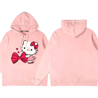 Gió Ngọt Ngào Hello Kitty Hoạt Hình In Hình Cô Gái Áo Thu Đông Trẻ Em Bé Trai Tay Dài Ins Đa Năng Hợp Thời Trang