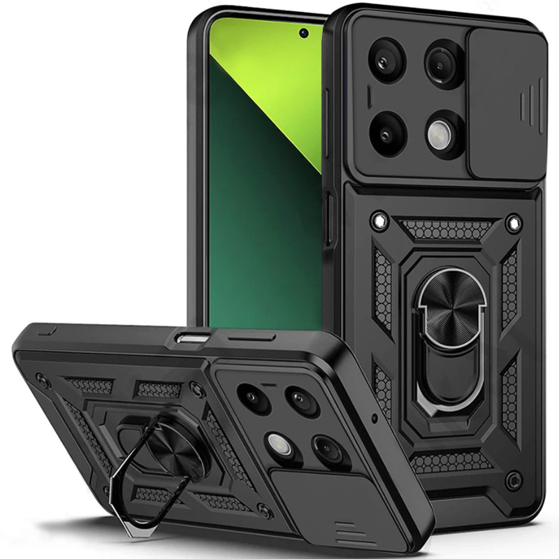 Chống sốc nặng trường hợp điện thoại cứng với khung kim loại Redmi Note 13 Pro+ Note 12 Pro Note 12S Note 11 Pro Redmi 13C