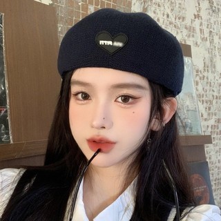 Mismemo Nhật Bản Ngọt Ngào Mặt Nhỏ Phù Hợp Với Họa Sĩ Nón Tình Yêu Thường Ngày Ngược Mặc Phía Trước Mũ Nồi Hợp Thời Trang Nữ Mùa Hè Mỏng Phong Cách