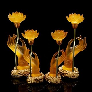 Đèn Sen Cho Phật Nhiều Màu Sắc Đổi Màu Sắc Bergamot Lotus Đèn LED Changming Đèn Hoa Phật Cung Cấp
