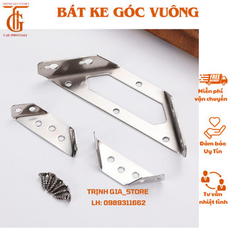 Bát ke góc vuông inox cao cấp cho tủ kệ, pass sữa bàn ghế
