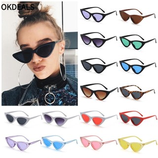 Kính Mát Hình Tam Giác Nhỏ Chống Tia UV400 Phong Cách Cổ Điển Thời Trang Quyến Rũ Cho Nữ