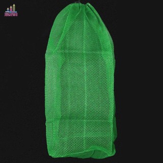 Jesjeliu túi lưới dụng cụ câu cá phụ kiện câu cá lưới câu cá xanh gấp dày túi lưới nylon