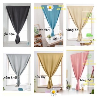 Rèm dán tường chất liệu vải cản sáng(may sẵn nhiều màu nhiều kích thước)