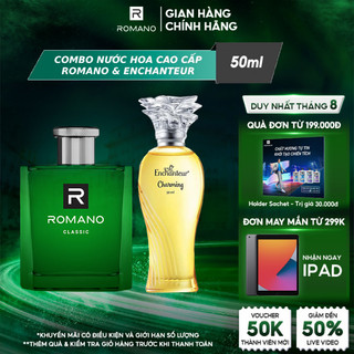 Nước hoa cao cấp Romano Classic & Nước hoa cao cấp Enchanteur Charming 50ml/chai