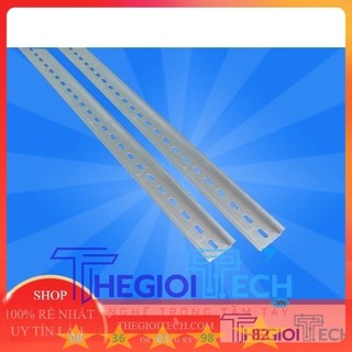 Thanh ray nhôm gắn thiết bị điện - cây dài 1m 0,5m
