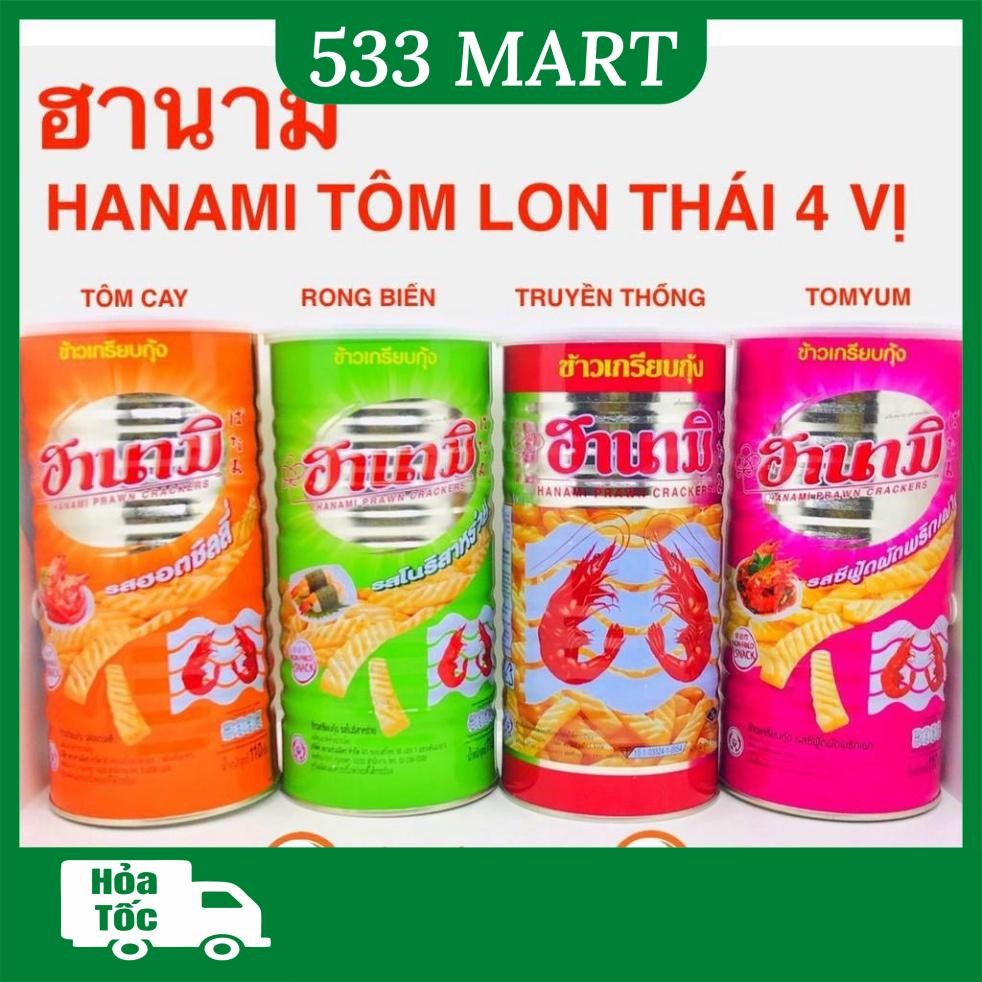 Snack Tôm Hanami Thái Lan Lon 110gr