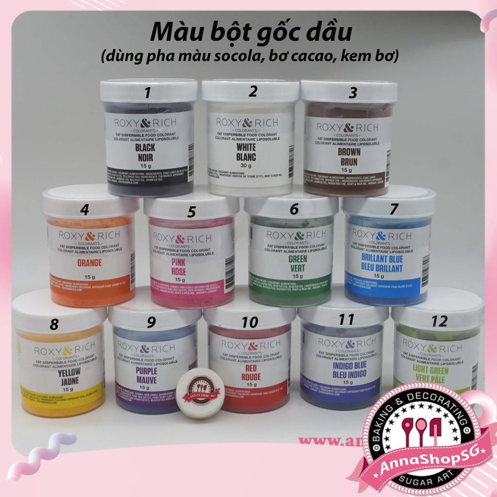 MÀU BỘT GỐC DẦU ROXY&RICH