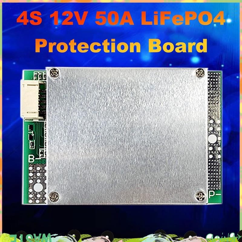 Bảng bảo vệ pin Lithium 4S 12V 50A BMS LiFePO4 với cân bằng pin nguồn Pin Lithium Tăng cường bảng bả