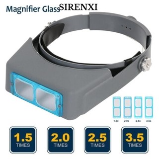 SIRENXI lúp đeo đầu 1.5x/2x/2.5x/3.5x