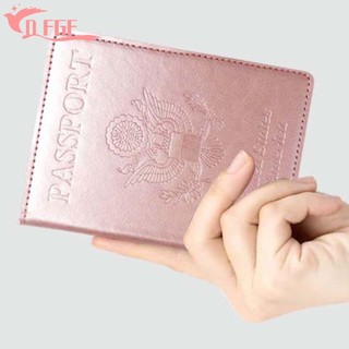 Dfgf Hộ Chiếu Bảo Vệ Nam Nữ Da PU Nhiều Màu Sắc Máy Bay Check-in Thẻ Tín Dụng Hộ Chiếu Hộp Đựng Thẻ