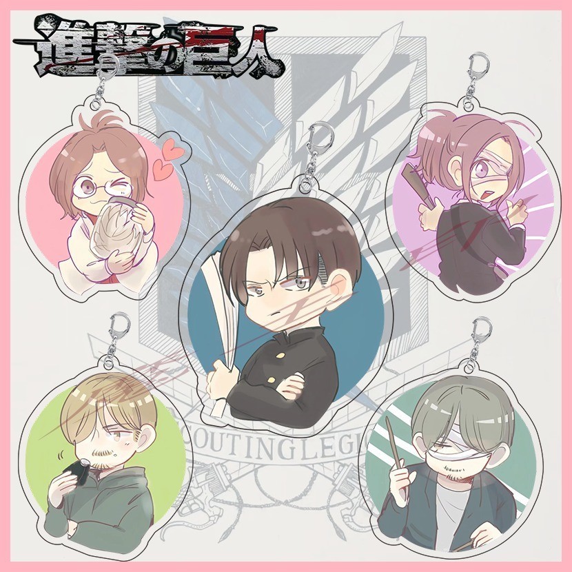 Móc khóa Tấn công Titan Eren Jaeger Carla Jaeger Mikasa · Ackerman Armin Arlert Tấn công Titan Phiên