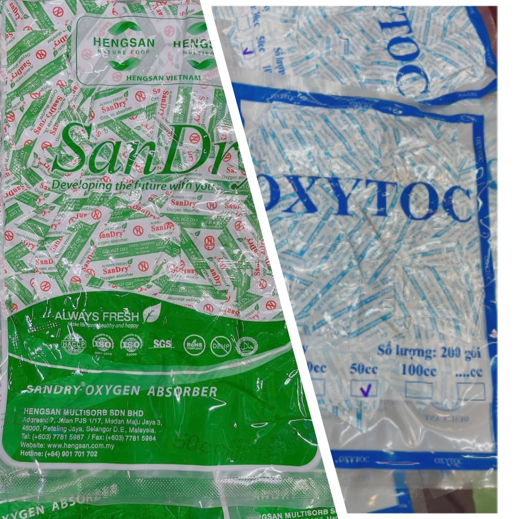 Túi Hút Ẩm (hút OXY) (lớn) 50cc/gói - 200 gói/túi