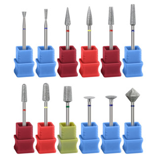 2024 Mới Làm Móng Tay Kiểu Nga Đầu Đánh Bóng Chế Biến Trước / Đầu Đánh Bóng Làm Móng Tay Kim Cương Đẩy Dọc Đầu Mài Dụng Cụ Đánh Bóng Và Mài