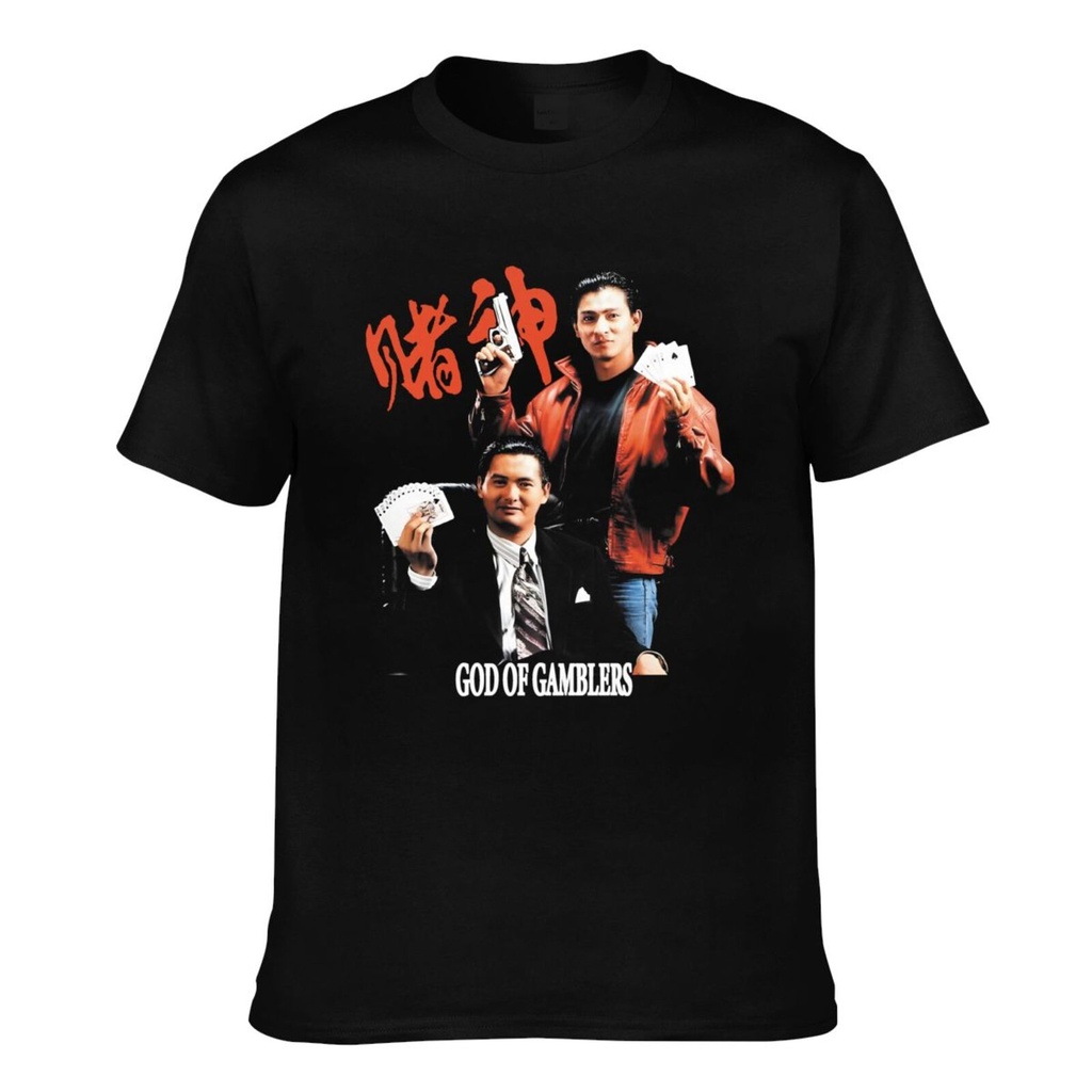 God Of Gamblers Chow Yun-Fat Andy Lau Áo thun nam chất lượng hàng đầu