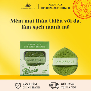 Bông rửa mặt Amortals bông rửa mặt dạng giọt nước bọt biển để rửa mặt và lau mặt giao hàng nhanh tận nơi