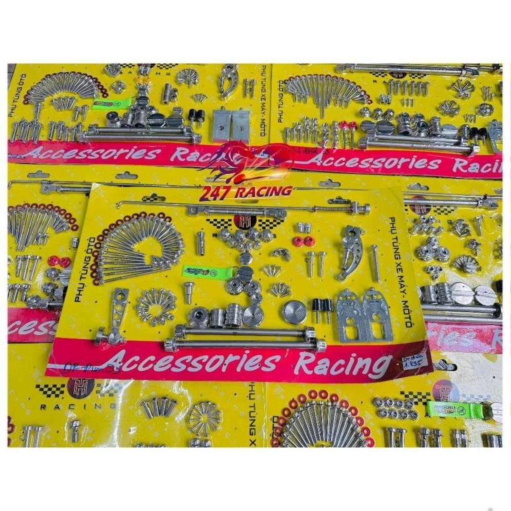 Nguyên bộ Full ốc dàn áo,dàn chân ốc Salaya THÁI THRACING gắn xe máy Winner Sonic Exciter Sirius....