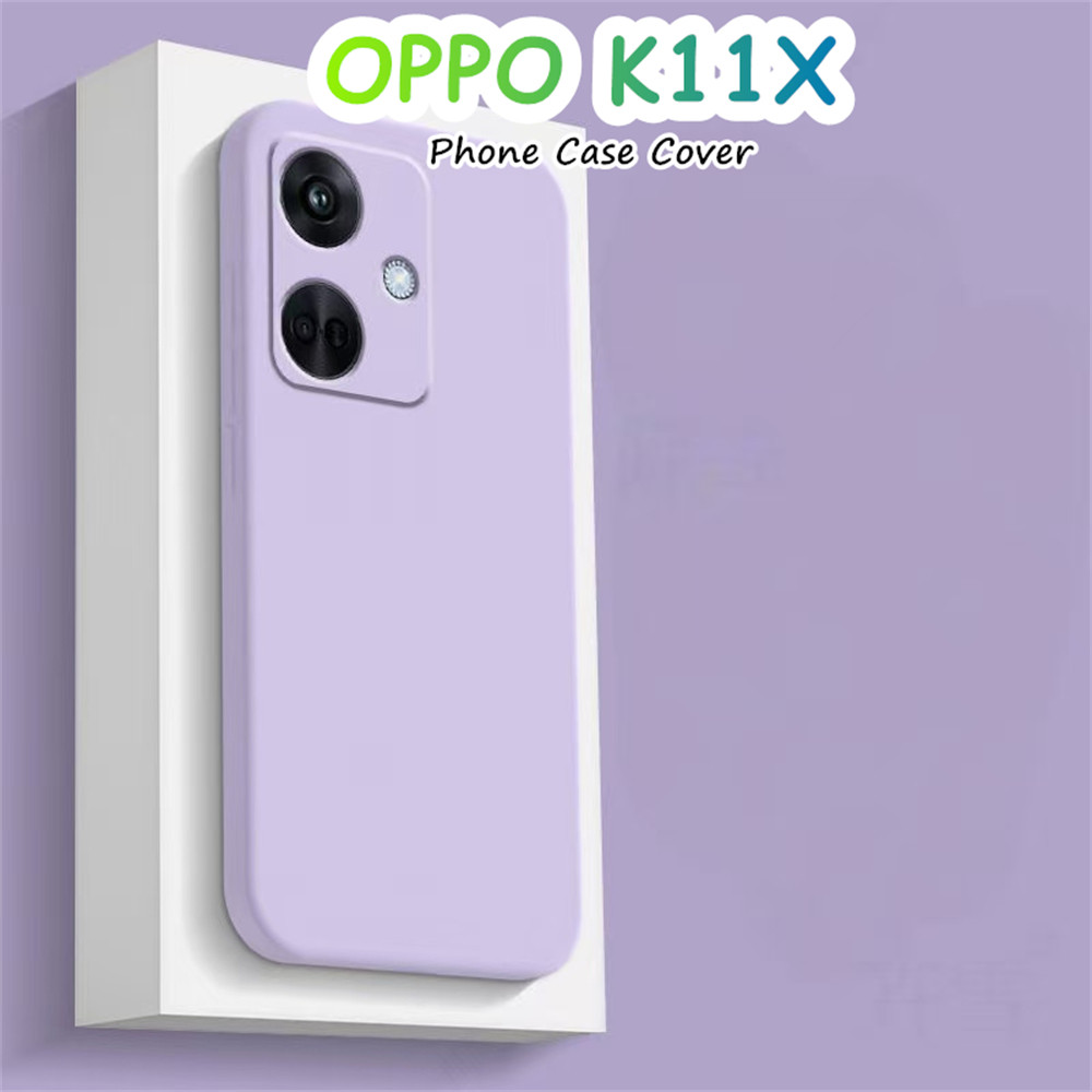 [Parity] Dành cho Ốp lưng OPPO K11X Silicon chống vân tay Full Case Vỏ điện thoại màu trơn cổ điển