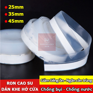 [CUỘN 2-5M] Ron (Gioăng) Cao Su Dán Khe Hở Chân Cửa - Chống Bụi, Chống Nước, Giảm Tiếng Ồn, Ngăn Côn Trùng