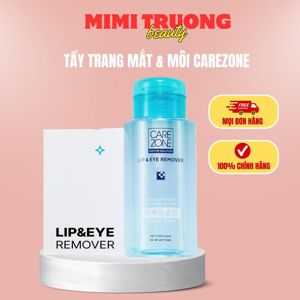 CTY| Nước tẩy trang mắt và môi chuyên dụng CARE ZONE   mimitruongbeauty88