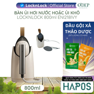 Bàn ủi hơi nước LocknLock 1370-1630W, Dung tích 800ml Garment Steamer ENI218IVY 220-240V, 50-60Hz - Màu ngà - HAPOS LSA