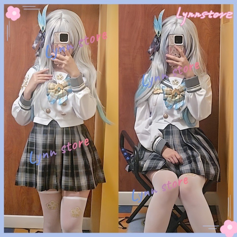 XUÂN Missive Firefly - Bộ Đồng Phục Cosplay Game Honkai Star Rail, Bao Gồm Áo, Váy và Tóc Giả