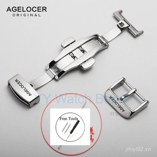 Khóa đồng hồ AGELOCER phổ quát 10/12/14/16/18/20/22m |   Kẹp bướm & ghim |   Dây đeo da thật cho nam/nữ |   Các bộ phận bằng thép không gỉ