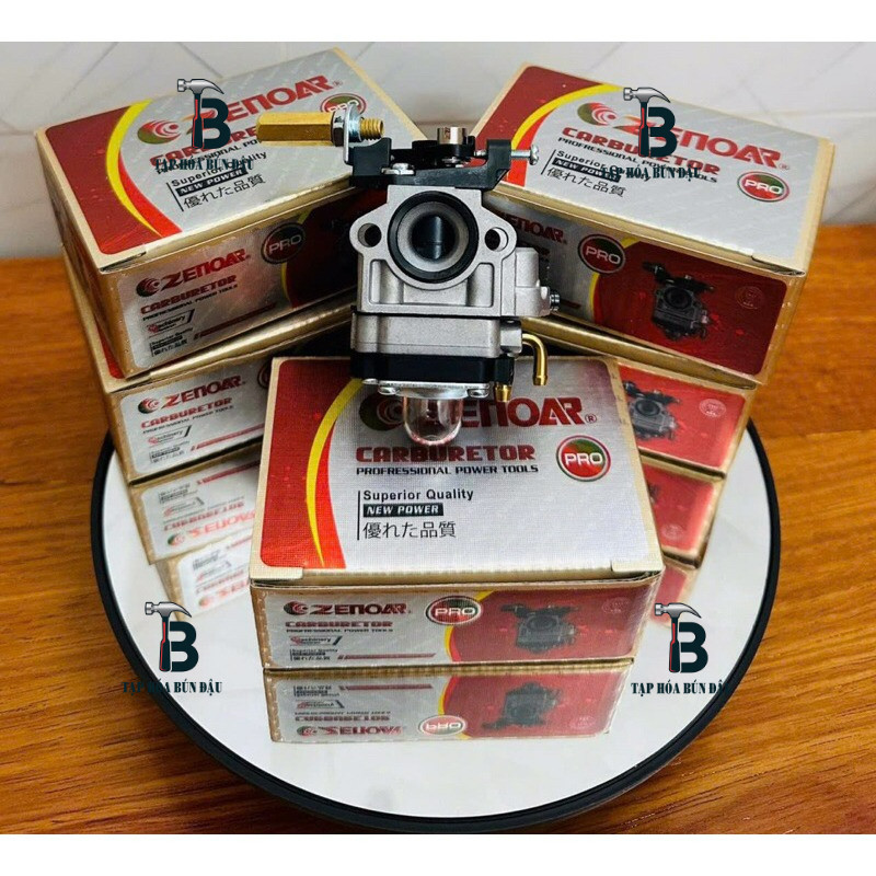 Chế hoà khí 143 - Bình xăng con máy cắt cỏ 143 Zenoar